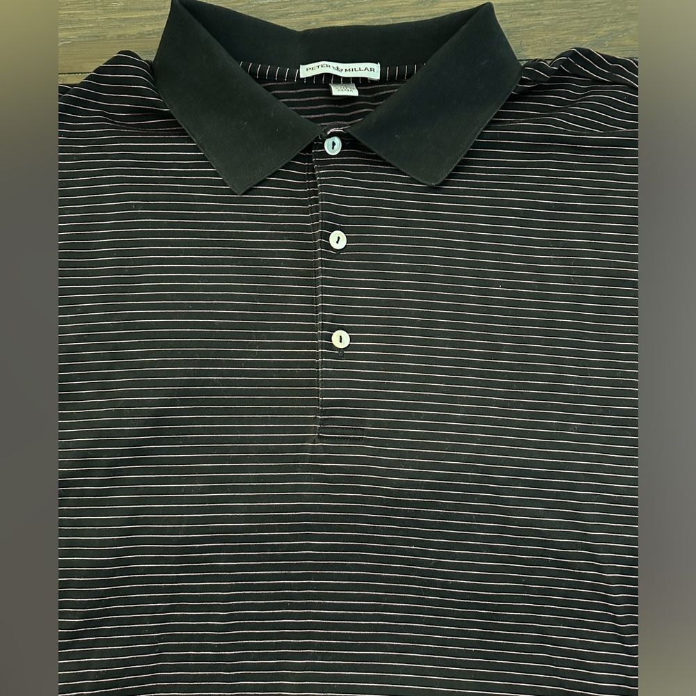 Peter Millar 100% Cotton Polo Size XL Wear on sleeves as show in pictures